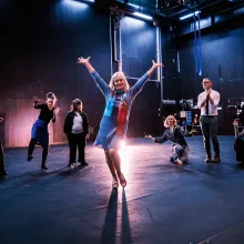 Bilder av dansere fra Harstad deltar i forestillinge Ball 28. juni - Foto©Øivind Arvola